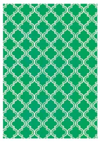 Printed Wafer Paper - Moroccan Lime Green - Click Image to Close